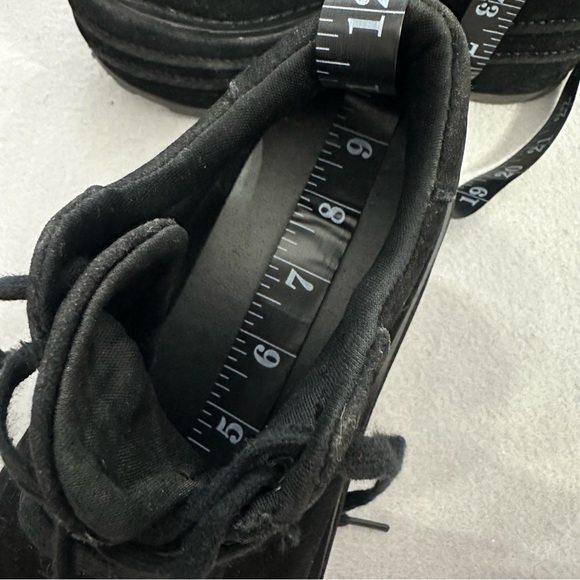 Demonia Platform Sneakers Tempo-08 Vegan Suede Goth Punk Rave Black 6-6.5 -READ - Picture 11 of 14